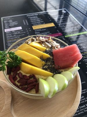 Mango Pass smoothie bowl  at Alchemy Vegan in Chiang Mai