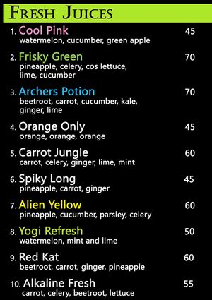 Fresh Juices at Alchemy Vegan in Chiang Mai