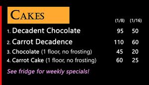 Cakes at Alchemy Vegan in Chiang Mai