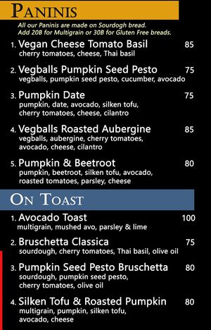 Paninis at Alchemy Vegan in Chiang Mai