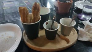 Churros (already ate most of them!) at Alchemy Vegan in Chiang Mai