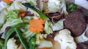 Mixed vegetables thai style at Avalon Restaurant in Savannakhet