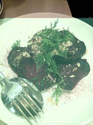 Roasted beets  at Ten Foot Henry in Calgary