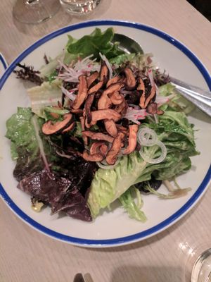 Henry Salad with crispy shiitake mushrooms at Ten Foot Henry in Calgary