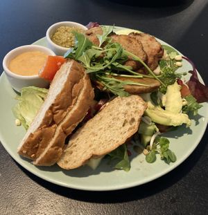 Seitan Salad at Avot Sie in Lappeenranta