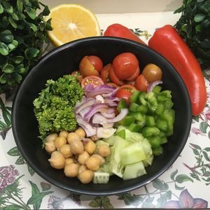 Chickpeas salad at Lush in Cebu