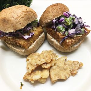 Tempeh Burger at Lush in Cebu