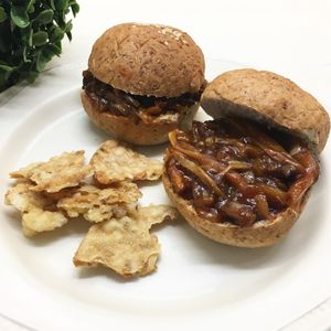 Pulled Mushroom Burger at Lush in Cebu