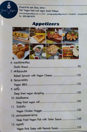 Appetizer at Yes Vegan in Pattaya