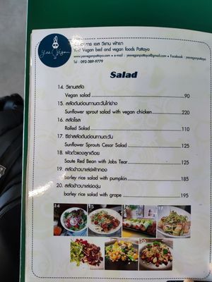 Salad at Yes Vegan in Pattaya