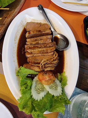 Yes vegan roasted duck at Yes Vegan in Pattaya