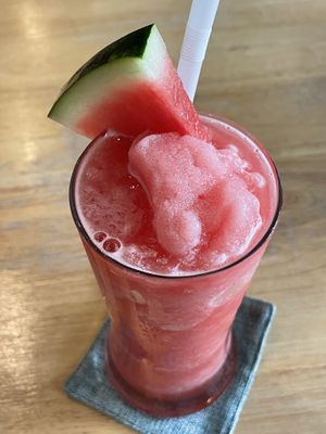 Watermelon smoothie, 80 baht  at Yes Vegan in Pattaya