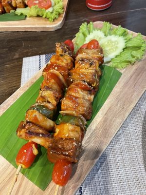 Vegan bbq  at Yes Vegan in Pattaya