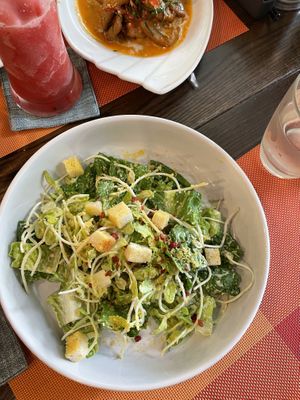 Cesar salad  at Yes Vegan in Pattaya