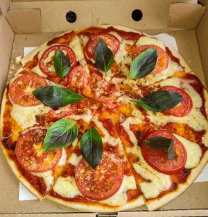 Vegan cheese & tomatoes at Yes Vegan in Pattaya