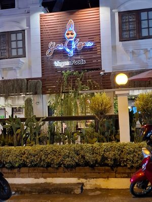 Outside at Yes Vegan in Pattaya