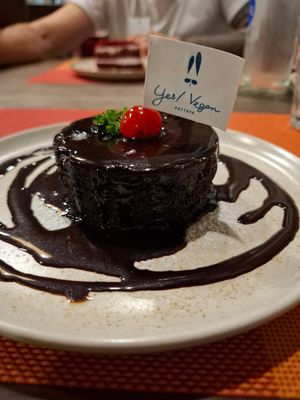 Lava Cake at Yes Vegan in Pattaya