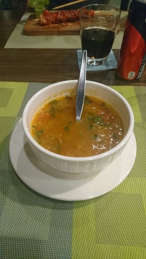 tomato soup  at Yes Vegan in Pattaya