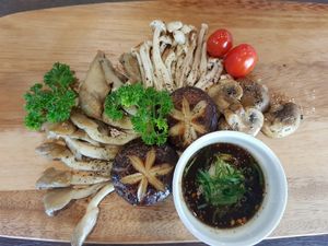 mixed mushroom at Yes Vegan in Pattaya