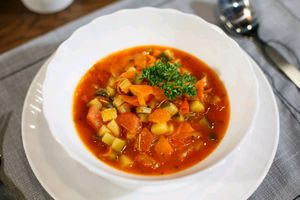 tomato soup at Yes Vegan in Pattaya