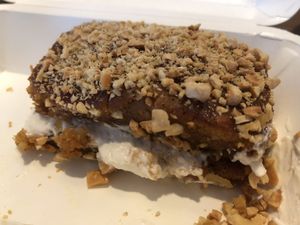 Carrot cake, yummy at Yes Vegan in Pattaya