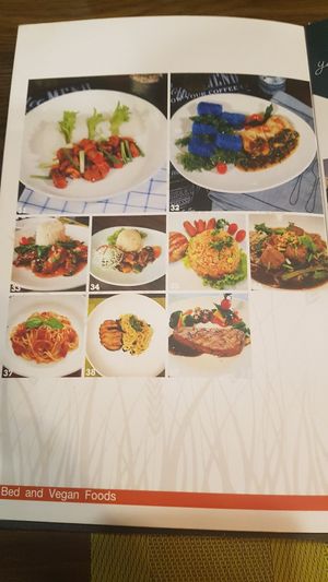 Menu page 8 at Yes Vegan in Pattaya