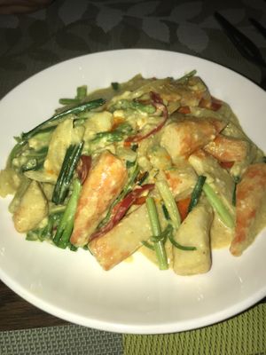 Crab curry at Yes Vegan in Pattaya