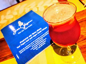 Beetroot based juice at Yes Vegan in Pattaya