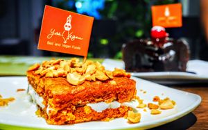 Carrot cake at Yes Vegan in Pattaya