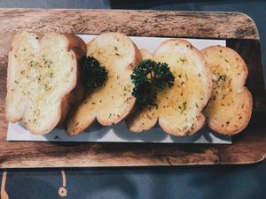 Vegan Garlic Bread at Yes Vegan in Pattaya