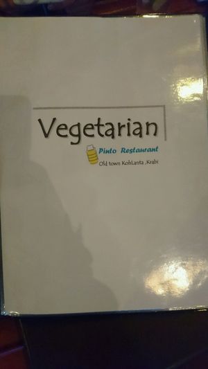 Pinto Vegetarian Menu at Pinto Restaurant in Koh Lanta