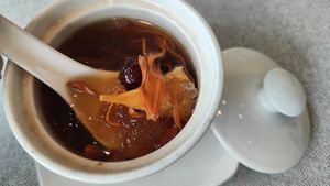Double boiled Cordyceps Soup at elemen 元素 - HarbourFront in Central Singapore