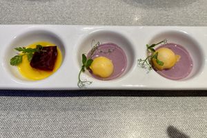 Elemen appetizer (veganized by omitting 1 item and doubling another)  at elemen 元素 - HarbourFront in Central Singapore