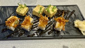 Sushi veganized (no mayo)  at elemen 元素 - HarbourFront in Central Singapore