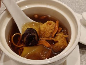 Double boiled Cordycep soup at elemen 元素 - HarbourFront in Central Singapore