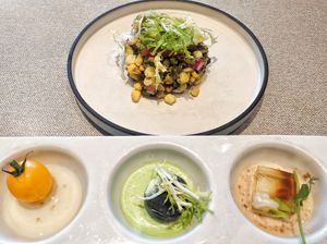 Salad and starter at elemen 元素 - HarbourFront in Central Singapore