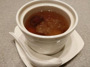 double boiled lemon grass and with peach gum at elemen 元素 - HarbourFront in Central Singapore