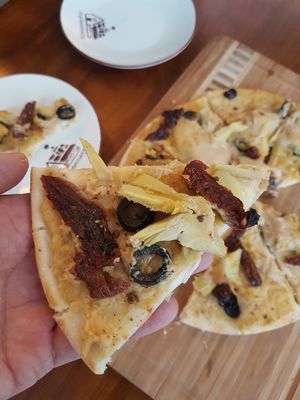 Mexican Hummus Pizza at Cozy Corner in East Singapore