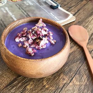 Purple sweet potato smoothie  at Cozy Corner in East Singapore