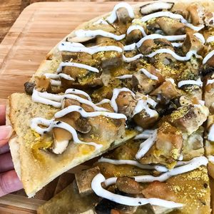 Truffle mushroom pizza  at Cozy Corner in East Singapore