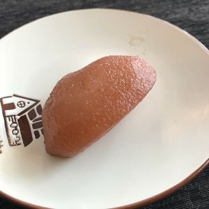 Red wine pear at Cozy Corner in East Singapore