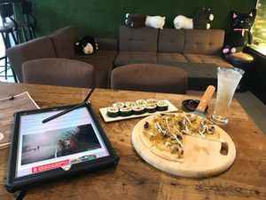 Monkey King Truffle, Rainbow Sushi, Golden Dream Drink at Cozy Corner in East Singapore