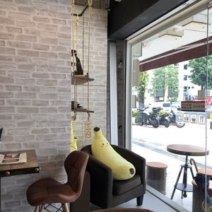 Bananas in Cozy Corner, as the name implies.  at Cozy Corner in East Singapore