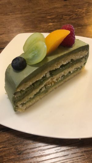 Matcha cake  at Cozy Corner in East Singapore