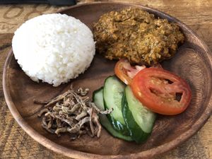 Toon rendang rice   at Cozy Corner in East Singapore