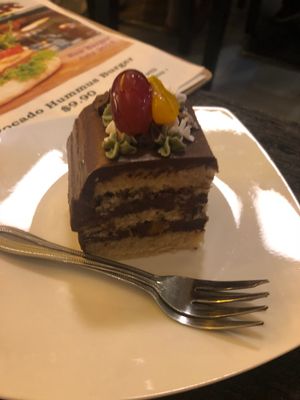 Chocolate creme cake at Cozy Corner in East Singapore