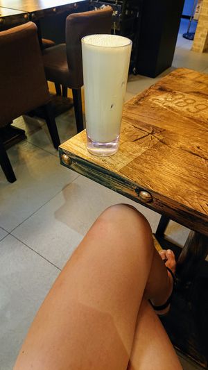 genmaicha latte at Cozy Corner in East Singapore