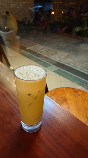 matcha latte at Cozy Corner in East Singapore