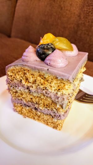 blueberry cream cake with Earl Grey sponge at Cozy Corner in East Singapore