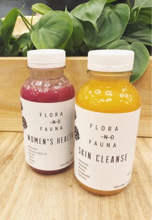 Fresh juices  at Flora No Fauna in Moscow